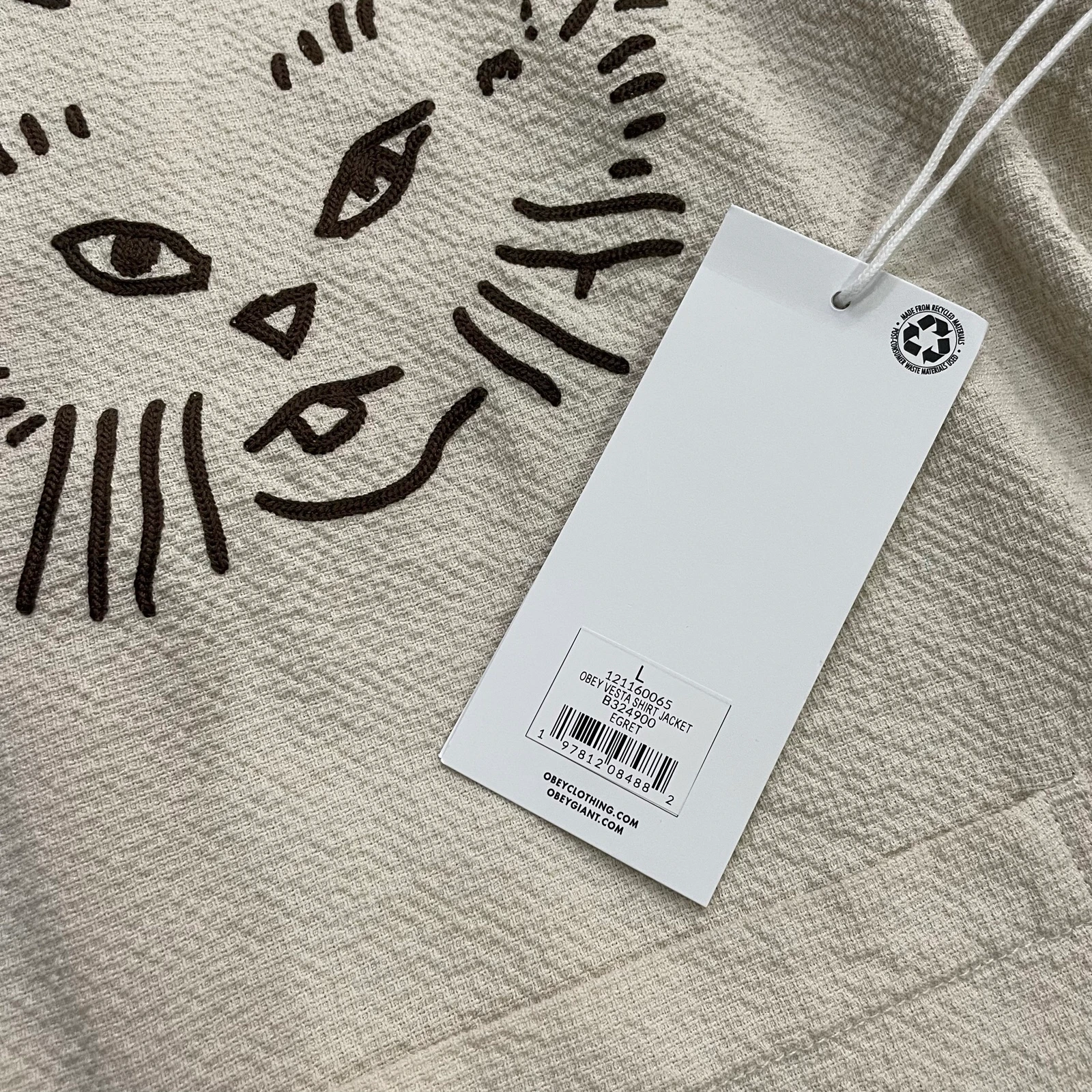 Obey - Vesta Shirt Jacket (Egret) – photo 6